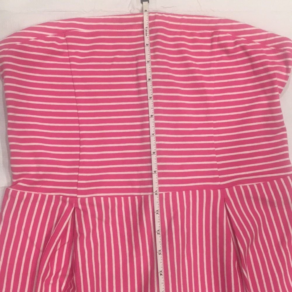 💓STRAPLESS PINK & WHITE STRIPES DRESS💓 - Picture 4 of 14